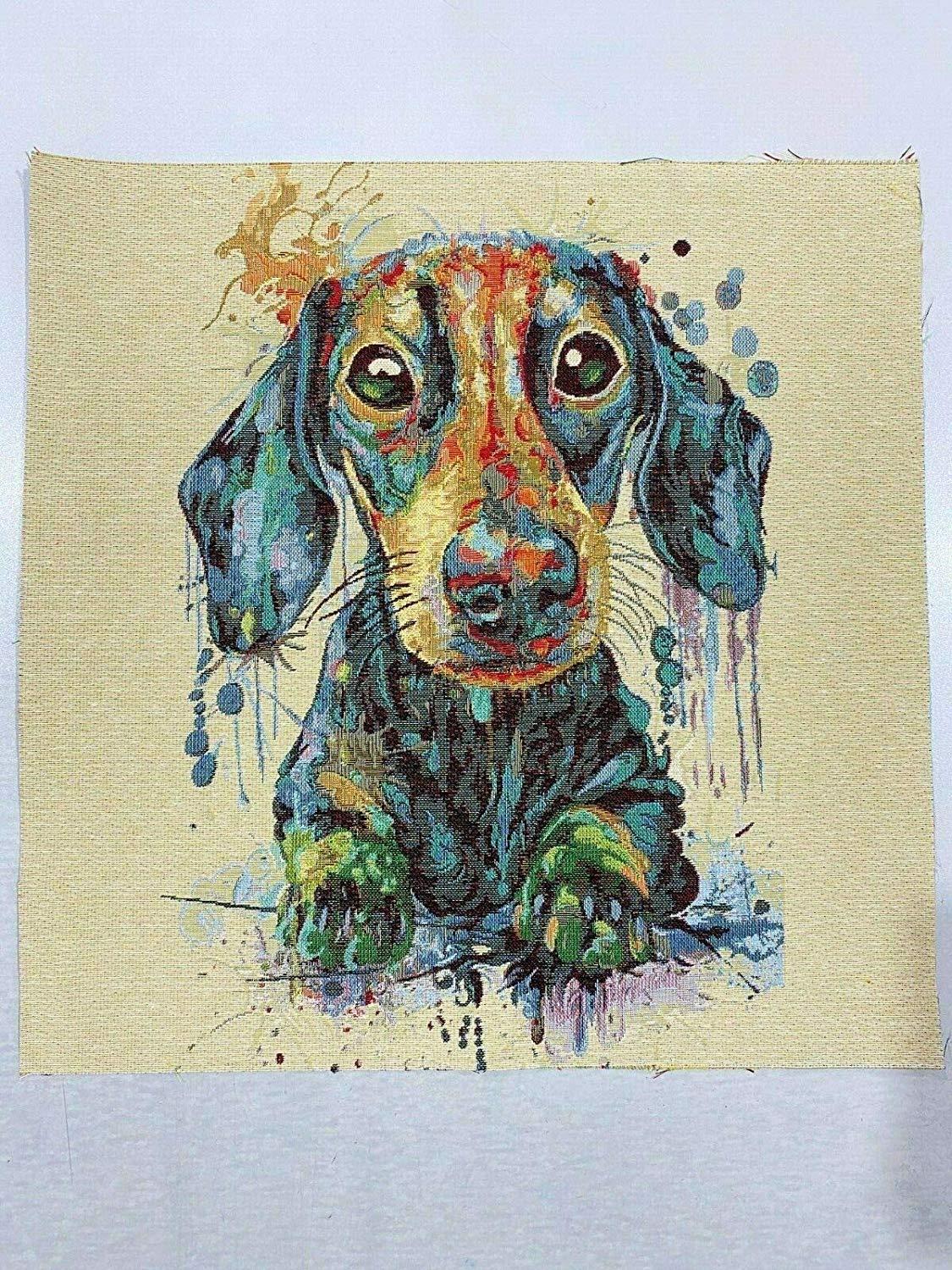 Dog Horse Printed Fabric Panel Make A Cushion Upholstery Craft